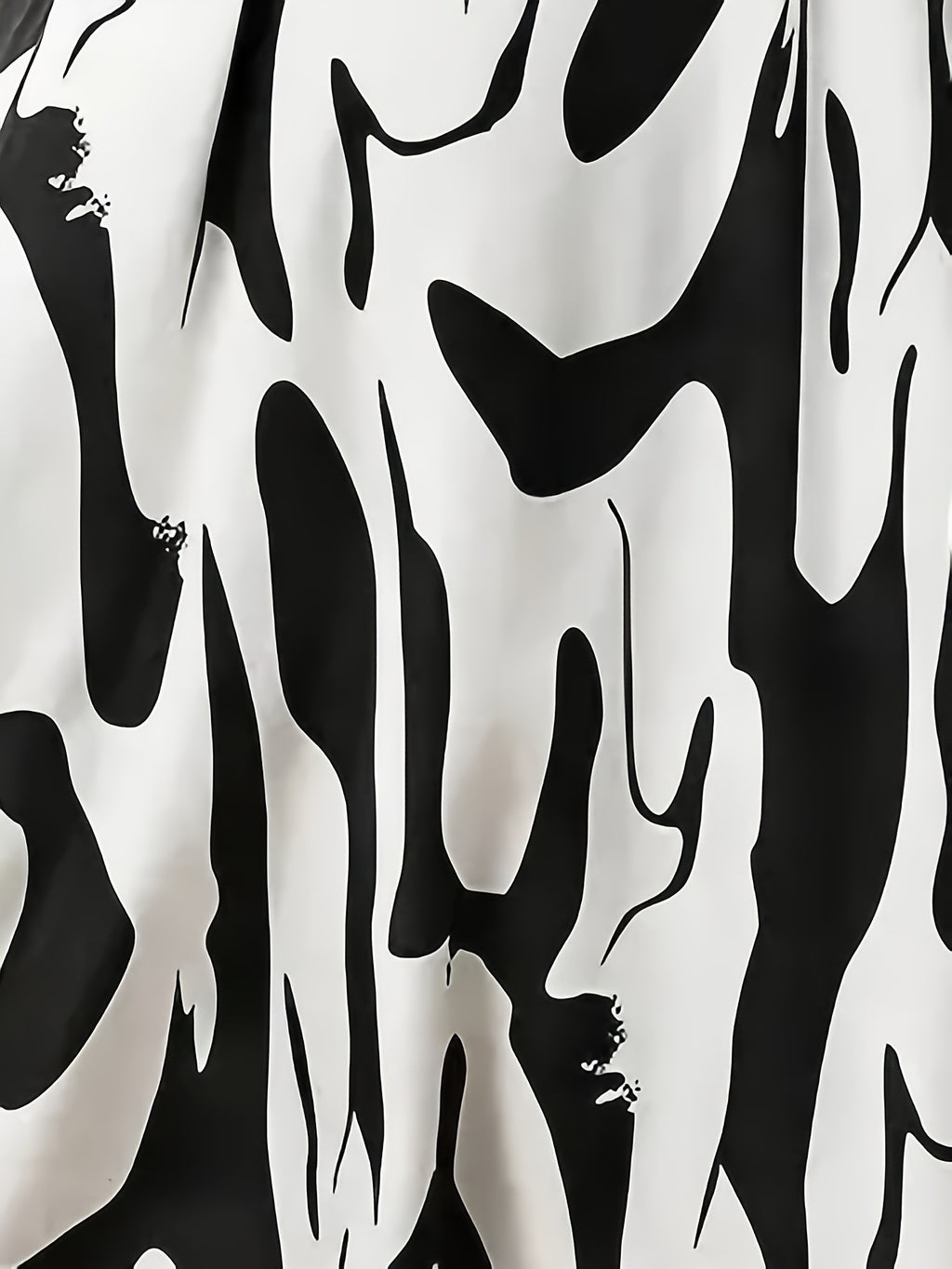 Color-block A-line dress with waist cinch - SalmanStore 