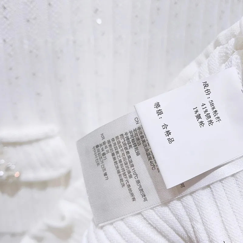 2024 Spring/Summer New Polo Neck Short Sleeve Knitted Dress Y2K Fashion Commuter Elastic Slim Fit Multi Pocket Wrapped Hip Skirt