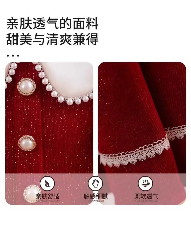 2025 New Winter Dress For Kids 1-8 Years old Birthday Long Sleeve Princess Formal Dresses For Baby Girl 2 3 4 5 6 7 8 Year