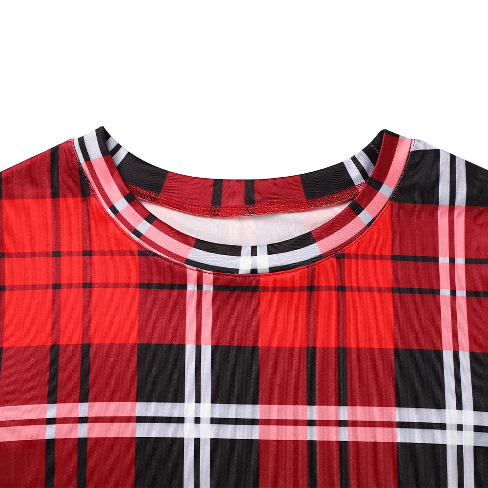 Elegant Christmas Dress for Women Clothing 2024 Winter Long Sleeve Pullover Casual Female Sexy Red Xmas Costumes Bodycon Skirt